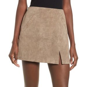 BlankNYC mini suede skirt